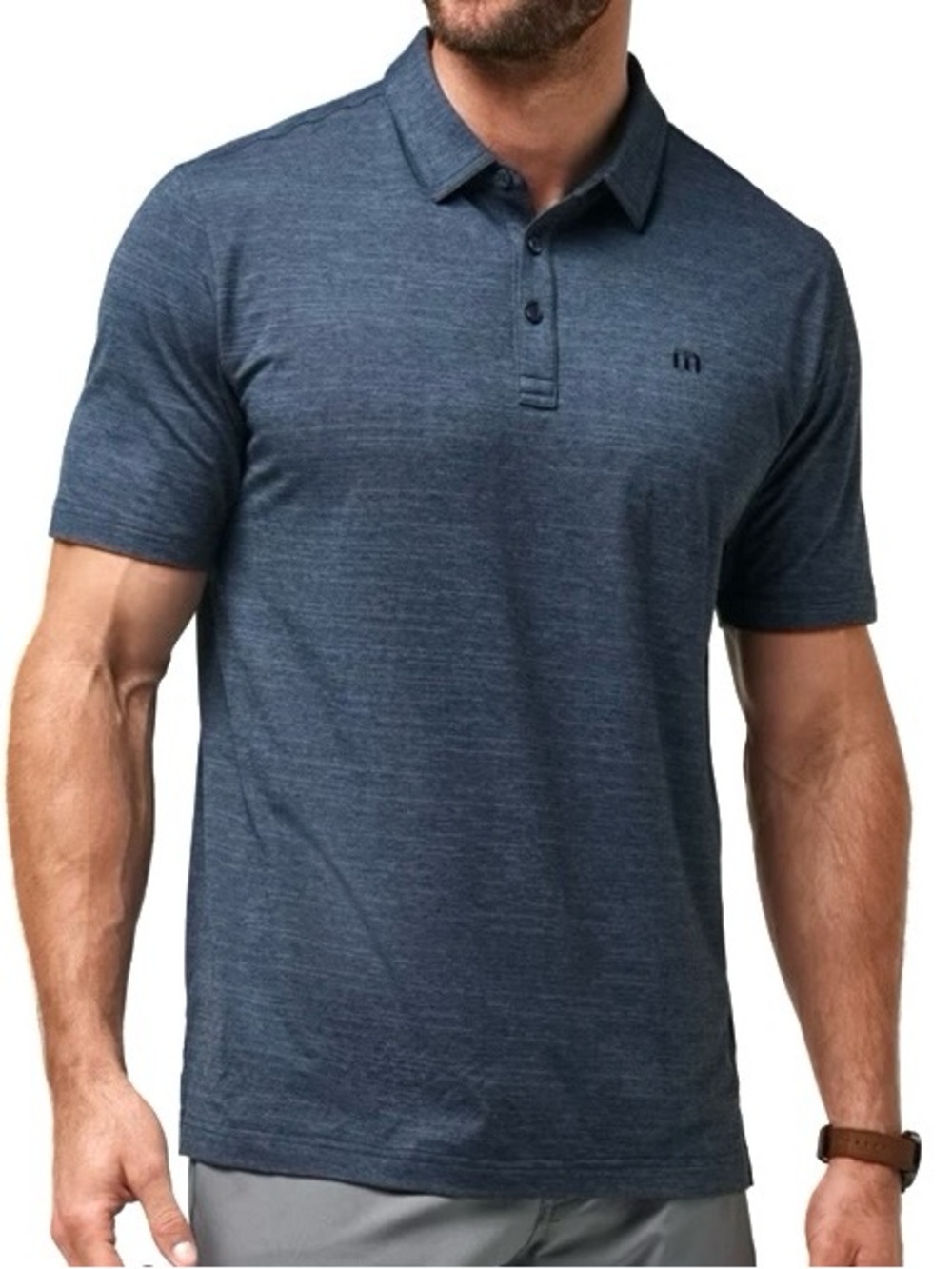 Travis Mathew Menβs The Heater Solid Short Sleeve Performance Polo Shirt Size XL